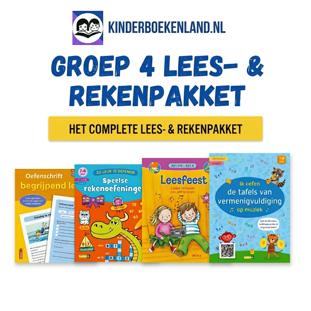 Groep 4 lees- en rekenpakket overzicht van de producten 4, oefenen met lezen en rekenen in groep 4