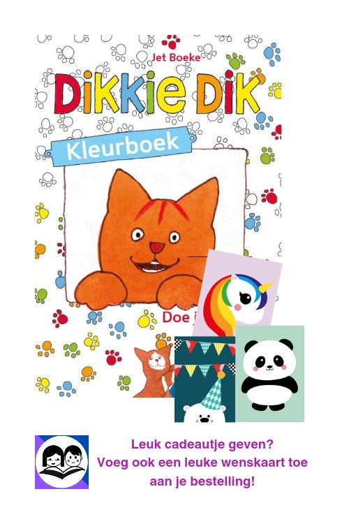 Dikkie Dik Kleurboek met kaartje