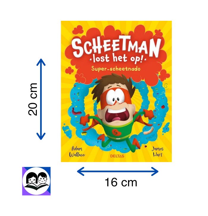 Scheetman lost het op super- scheetnado formaat boek