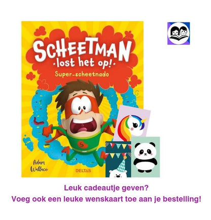 Scheetman lost het op super- scheetnado leesboek 7-9 jaar