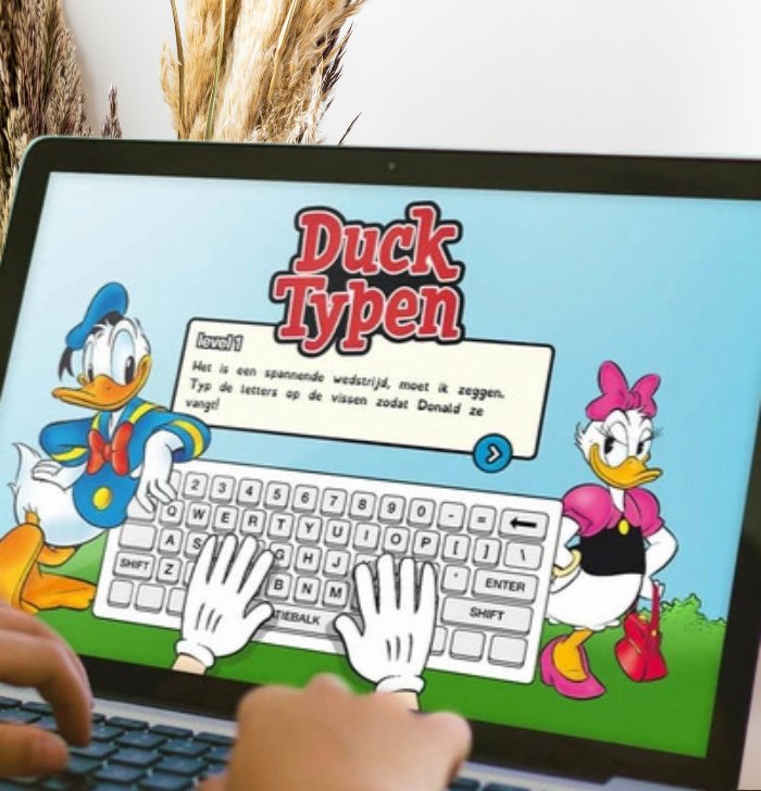 Blind leren typen cursus voor kinderen bestel de Ducktypen online typecursus voor kinderen