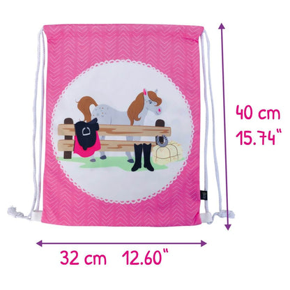 Sporttas / Gymtas kind paard - Kinderboekenland.nl