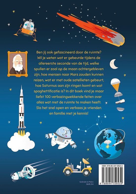100 waanzinnige weetjes over de ruimte achterkant