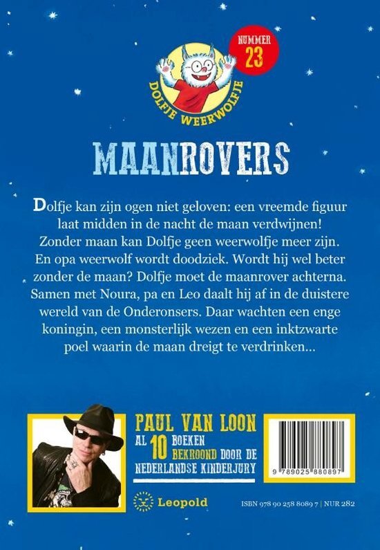 Dolfje Weerwolfje - Maanrovers Kinderboekenland.nl achterkant