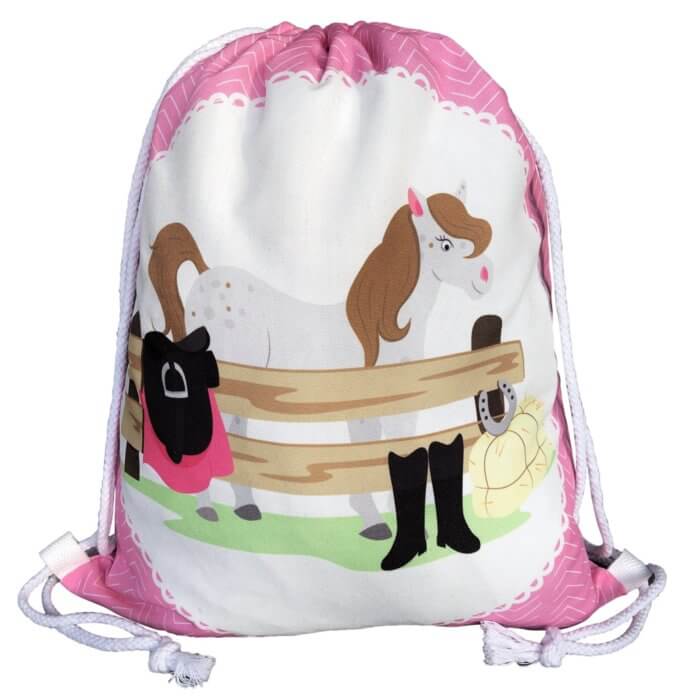 Sporttas / Gymtas kind paard - Kinderboekenland.nl