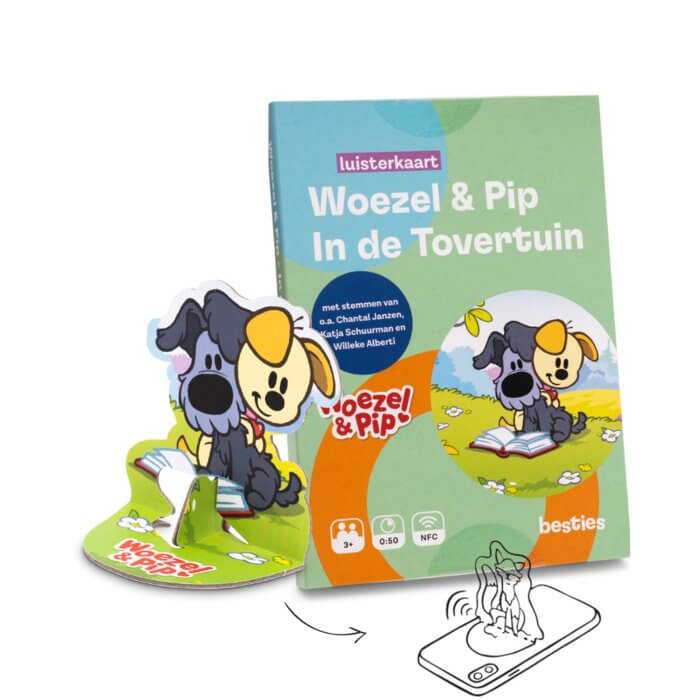 Woezel & Pip luisterkaart: In de Tovertuin Besties - luisterverhaaltjes peuters en kleuters 