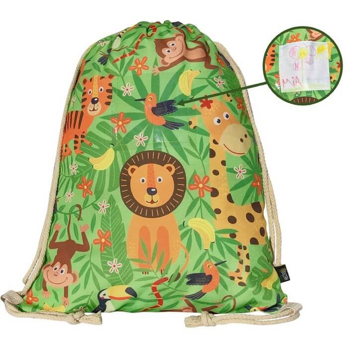 Sporttas Voor Meisjes - Gymnastiek & Zwemtas - Paars Goud - 45x24x20 Cm Met Schoenenvak