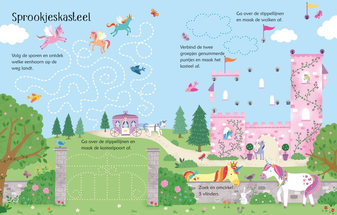 Sprookjeskasteel  - Eenhoornspelletjes Kinderboekenland.nl