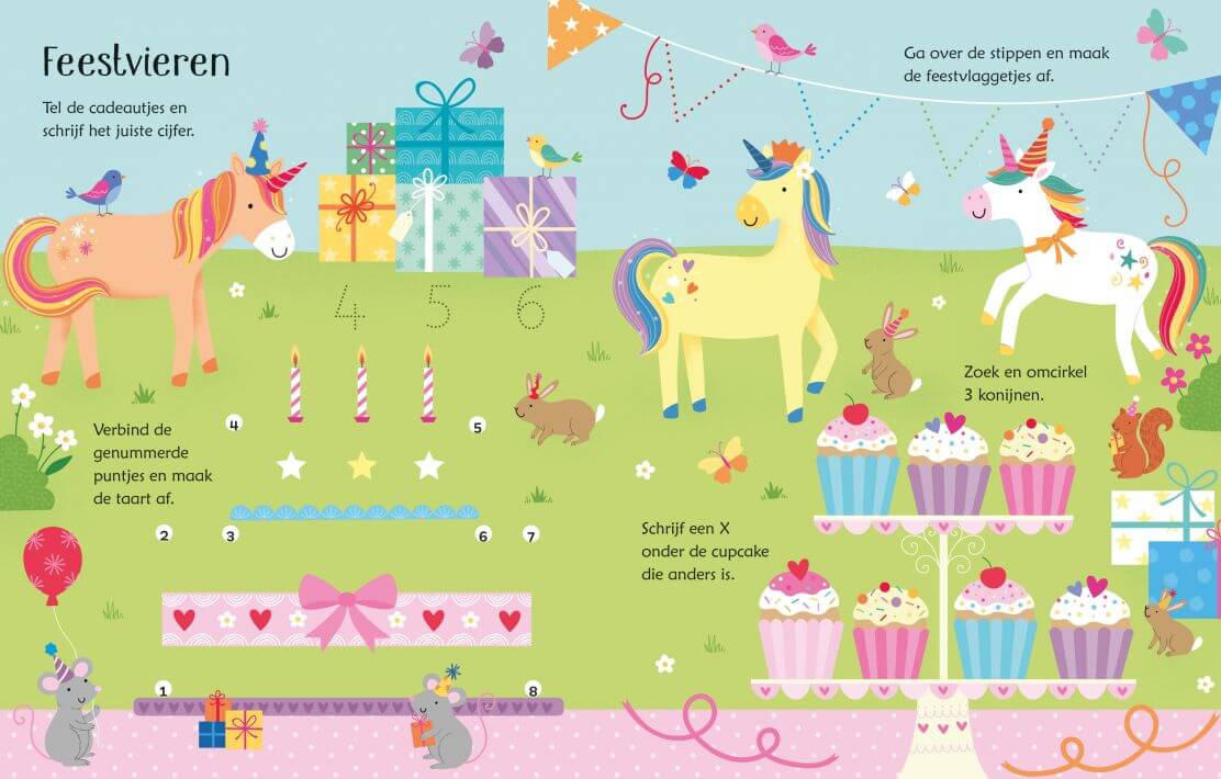 Feestvieren  - Eenhoornspelletjes Kinderboekenland.nl