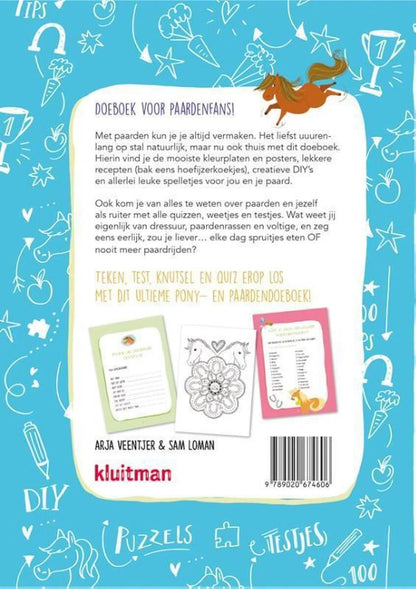 Achterkant boek Mijn allerliefste paard en ik (doeboek) - Kinderboekenland.nl