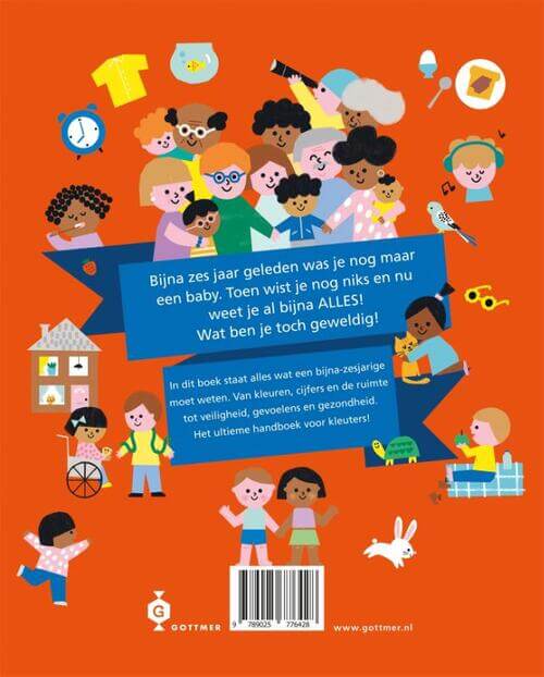 9789025776428 Alles wat je moet weten voor je 6 wordt, kleuterboek achterkant