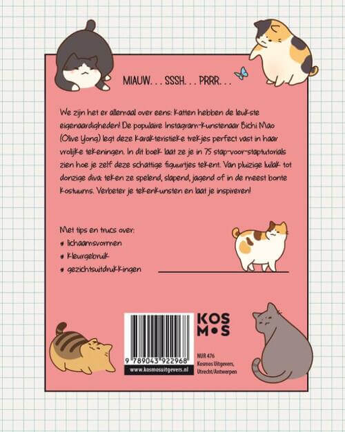 Kawaii kittens tekenen Kinderboekenland.nl