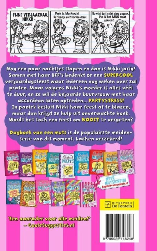 Dagboek van een Muts 13 Party stress! Kinderboekenland.nl