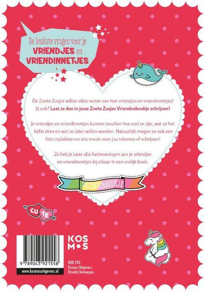 De Zoete Zusjes vriendenboekje Kinderboekenland.nl