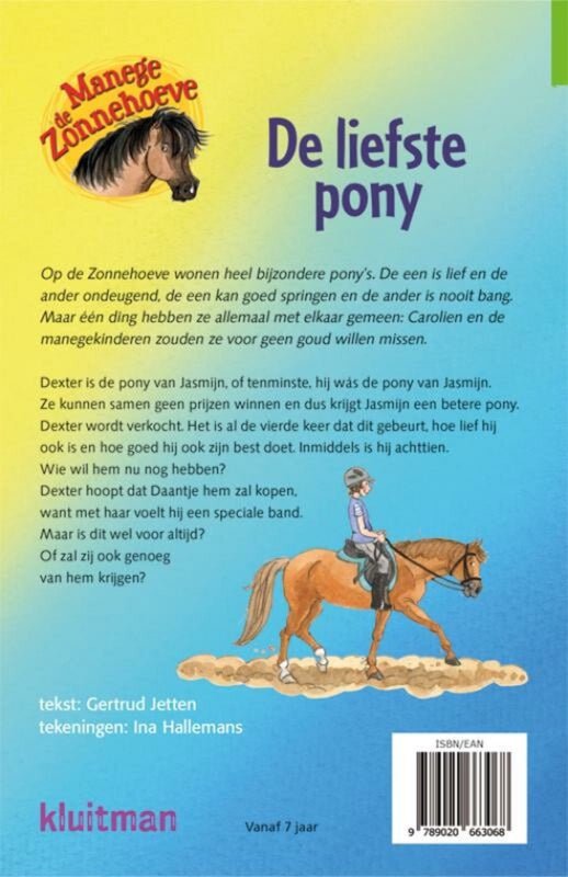 De liefste pony - manege de Zonnehoeve Kinderboekenland.nl