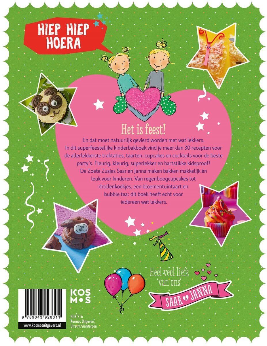 Feest met de zoete zusjes bakboek kinderen