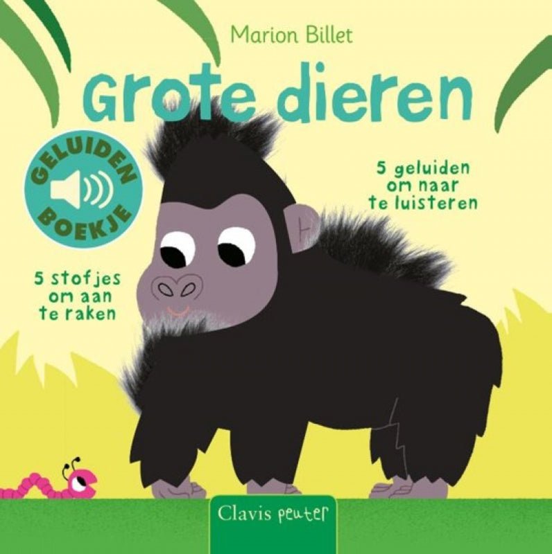 Grote dieren geluidenboek en voelboek Kinderboekenland.nl