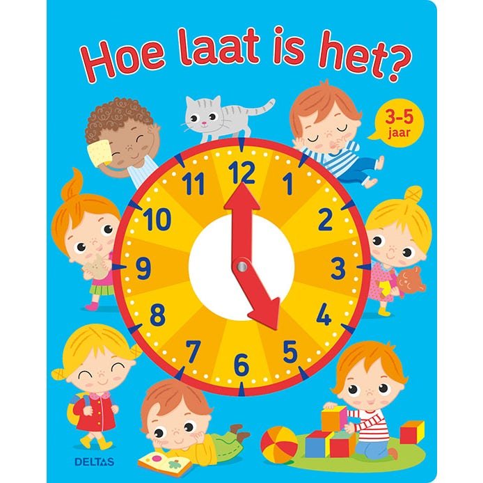 Hoe laat is het? Leren klok kijken. Kinderboekenland.nl