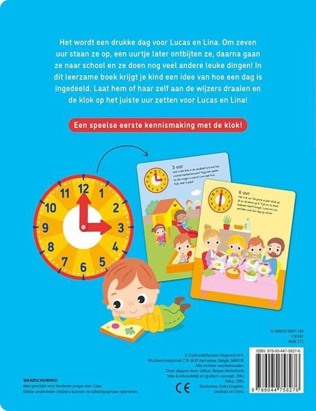 Hoe laat is het? Leren klok kijken. Kinderboekenland.nl