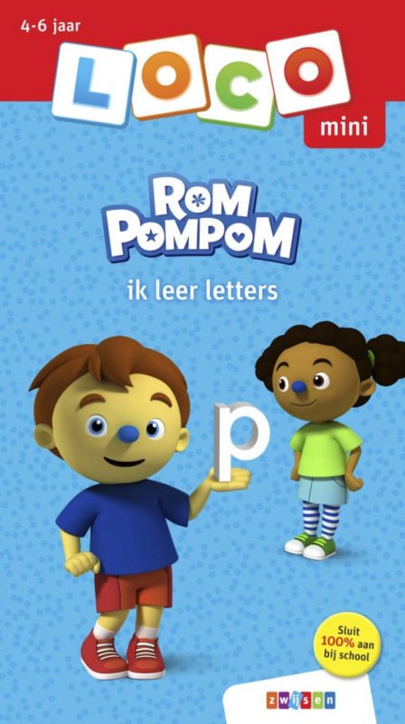 Oefenboekje Loco Mini - Rompompom ik leer letters Kinderboekenland.nl
