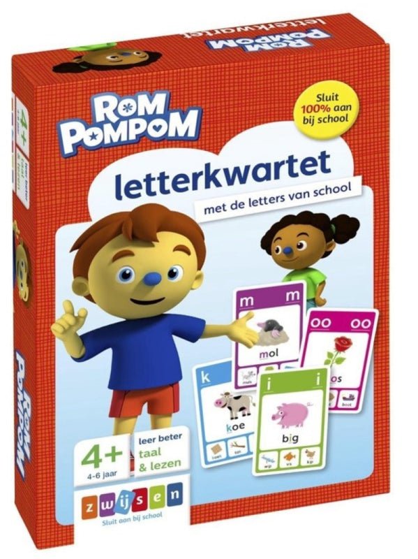 Rompompom letterkwartet Kinderboekenland.nl
