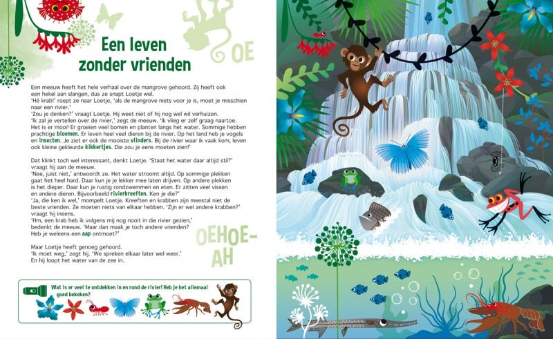 Zaklampboek - speuren in het water Kinderboekenland.nl