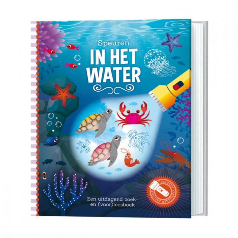 Zaklampboek - speuren in het water Kinderboekenland.nl