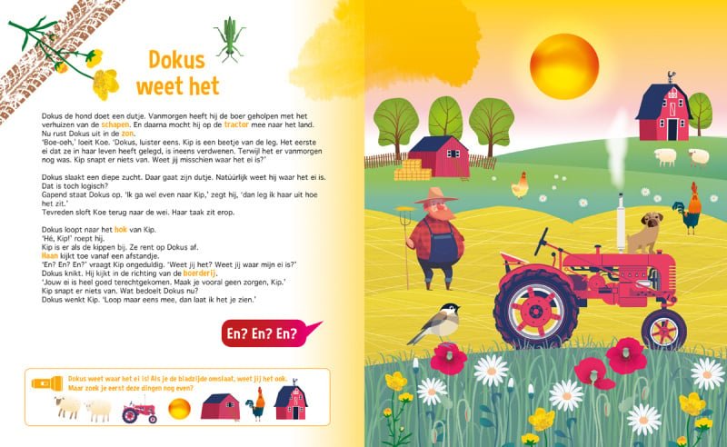 Zaklampboek - speuren op de boerderij Kinderboekenland.nl