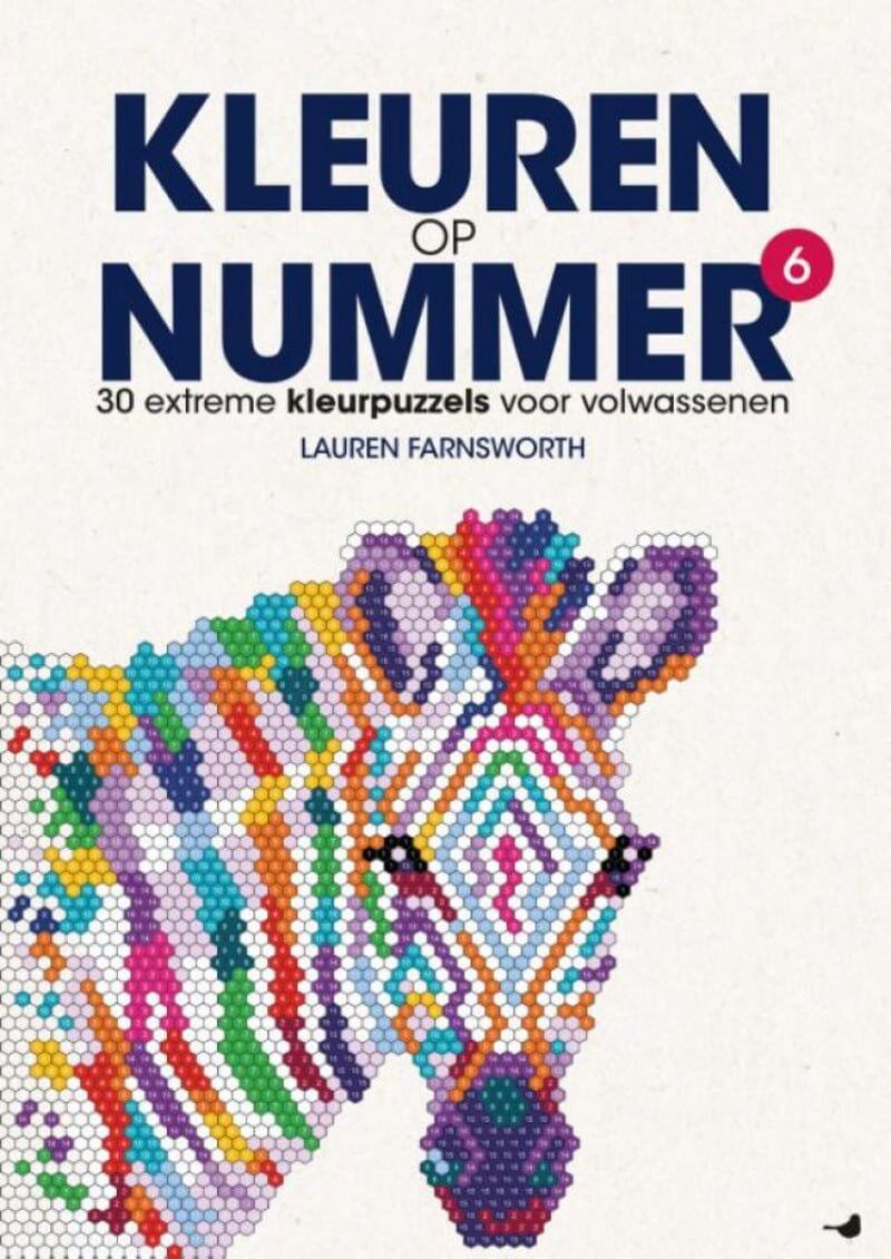 Kleuren op nummer 6 - dieren - Kinderboekenland.nl