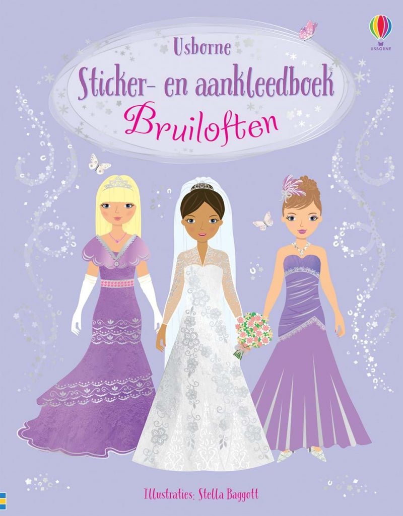Sticker aankleedboek bruiloften 9781474978989 voorkant
