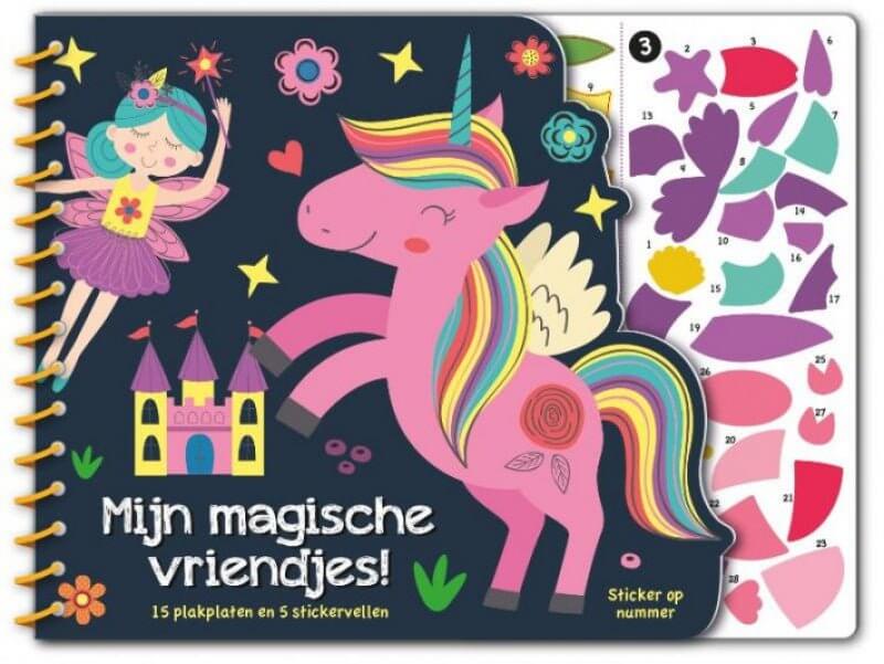 9789464321166 Stickeren op nummer - Mijn magische vriendjes 