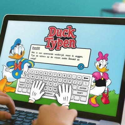 Ducktypen online typecursus voor kinderen - leer kinderen blind typen in de online cursus voor kinderen vanaf 7 jaar