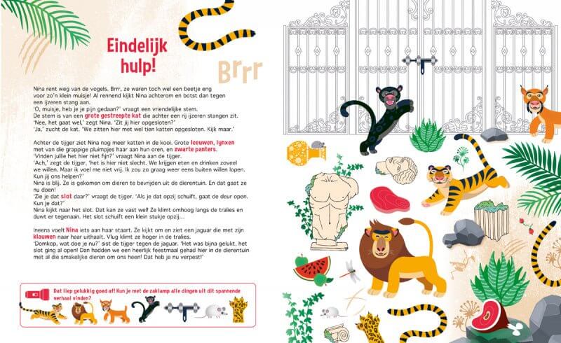 Zaklampboek speuren in de dierentuin 4